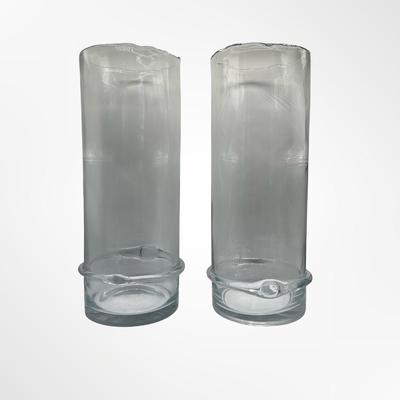Pair of Large Glass Cylinder Vases