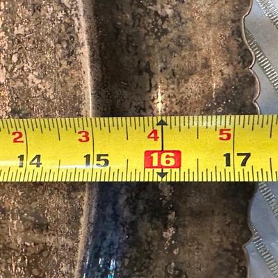 Pair Silverplate Serving Trays – Grape & Leaf Detail