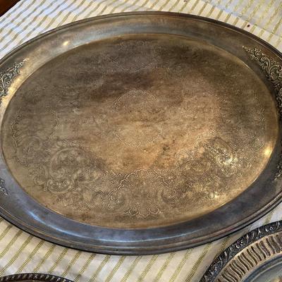 Vintage Silverplate Serving Trays – Lot of 4