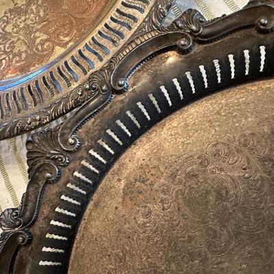 Vintage Silverplate Serving Trays – Lot of 4
