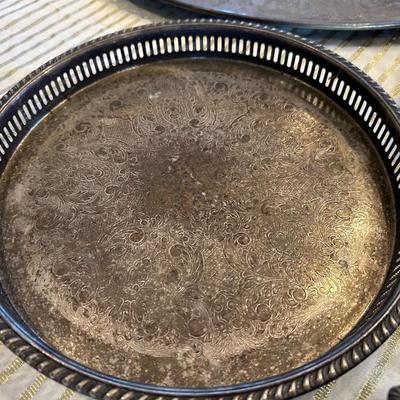 Vintage Silverplate Serving Trays – Lot of 4