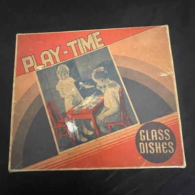 PLAY-TIME JADEITE GLASS DISH SET