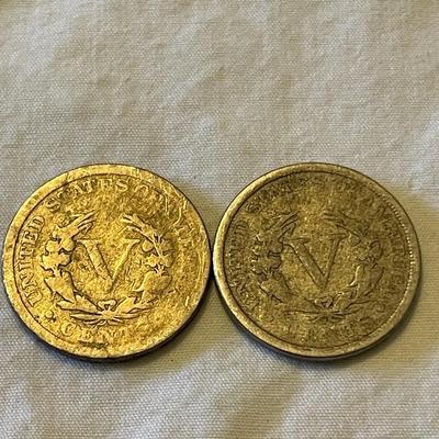 1903 AND 1907 LIBERTY HEAD NICKELS
