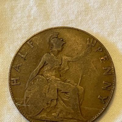 1958 AND 1921 BRITISH HALF PENNIES