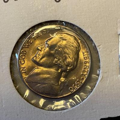 1950-D AND 1954 UNC NICKELS