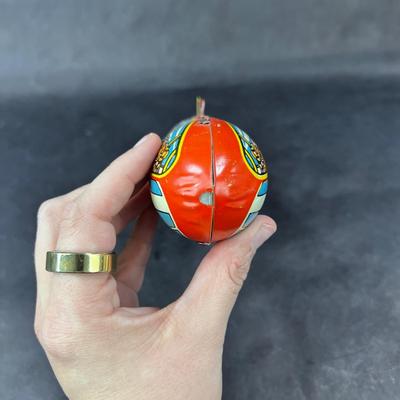 Vintage Tin Litho | Sky Rangers Blimp Light House & Plane | Unique Art