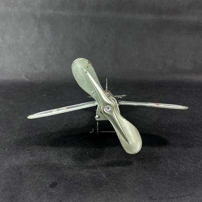 Vintage Tin Litho | Sky Rangers Blimp Light House & Plane | Unique Art