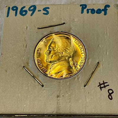 1969-S AND 1978-S PROOF NICKELS