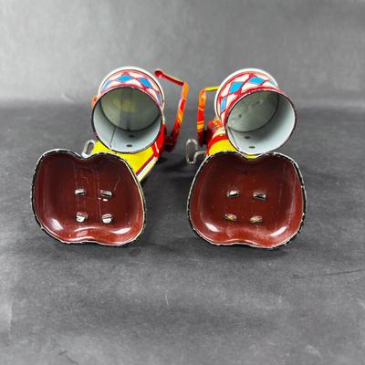 Vintage Tin Litho | George the Drummer Boy Pair | Marx