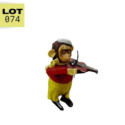 Vintage Wind-Up | Small Monkey with Violin | Germany