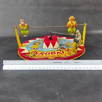 Vintage Wind-Up | Acrobatic Monkeys | Wyandotte Toys