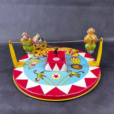 Vintage Wind-Up | Acrobatic Monkeys | Wyandotte Toys