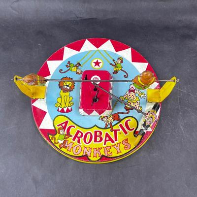 Vintage Wind-Up | Acrobatic Monkeys | Wyandotte Toys