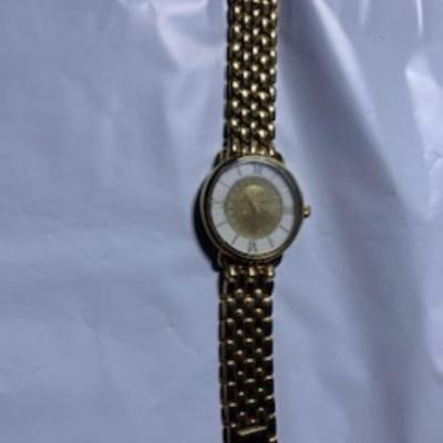 Liberty Timepiece – Gold Roman Numeral Watch with Coin Dial Watch