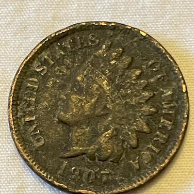 4 INDIAN HEAD PENNIES