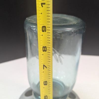 Vintage Chicken Feeder w/ Ball Glass Jar Farm House