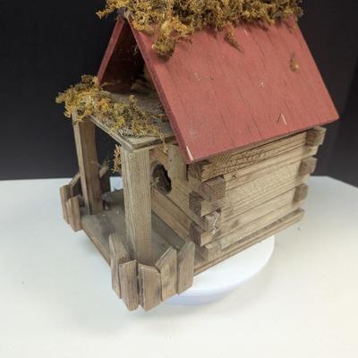 Whimsical Woodland Cabin Bird House