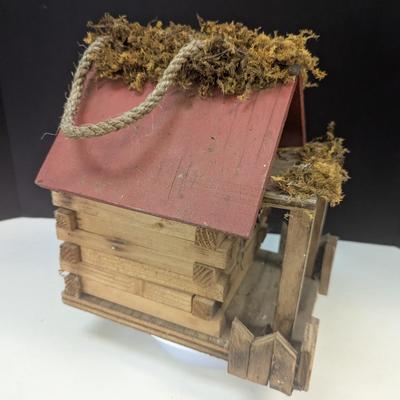 Whimsical Woodland Cabin Bird House