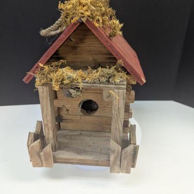 Whimsical Woodland Cabin Bird House