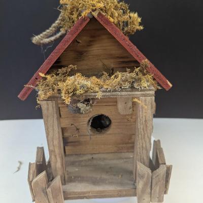 Whimsical Woodland Cabin Bird House