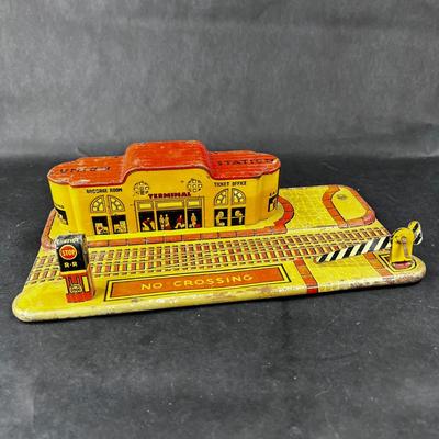 Vintage Tin Litho | Union Train Station | Marx