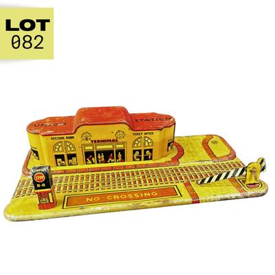 Vintage Tin Litho | Union Train Station | Marx