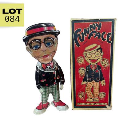 Vintage Tin Litho | Harold Lloyd Funny Face | Marx