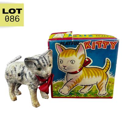 Vintage Wind-Up | Playful Kitty