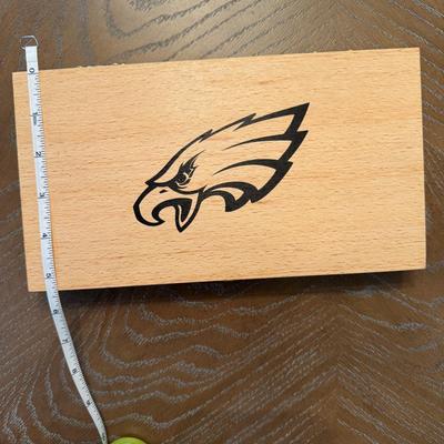 Laguiole Steak Knives (Set of 6) in Custom Philadelphia Eagles Wood Box