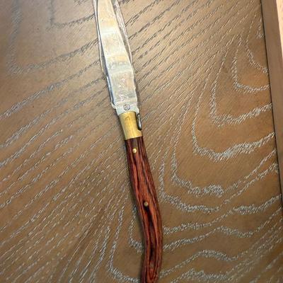 Laguiole Steak Knives (Set of 6) in Custom Philadelphia Eagles Wood Box