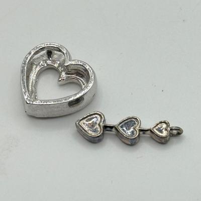 LOT 541J: Tiffany & Co 925 Heart Earrings & Pair of Pendants