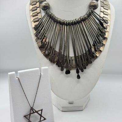 LOT 542J: Statement Necklaces & Star of David Necklace