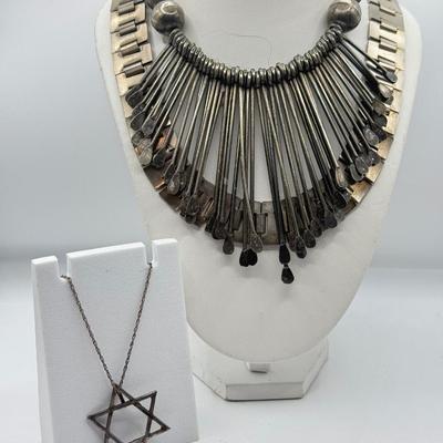 LOT 542J: Statement Necklaces & Star of David Necklace