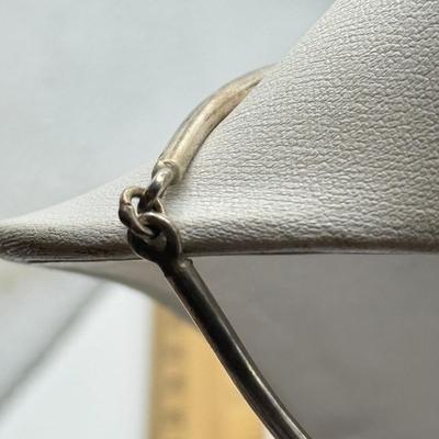 LOT 543J: Gorgeous Amber & 925 Sterling Silver Artisan Amulet Necklace