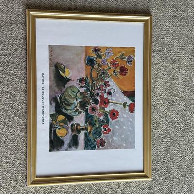 LOT 547F: Framed Matisse & Kandinsky Art Museum Posters