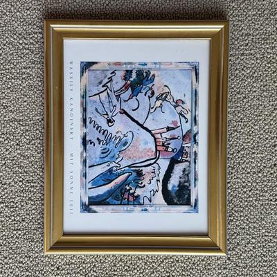 LOT 547F: Framed Matisse & Kandinsky Art Museum Posters