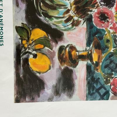 LOT 547F: Framed Matisse & Kandinsky Art Museum Posters