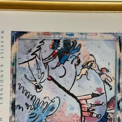 LOT 547F: Framed Matisse & Kandinsky Art Museum Posters