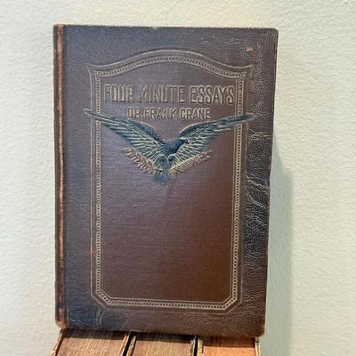 LOT 548L: Etched Brass Vase, Four Minute Essays, Ruffle Sculpture & More Books