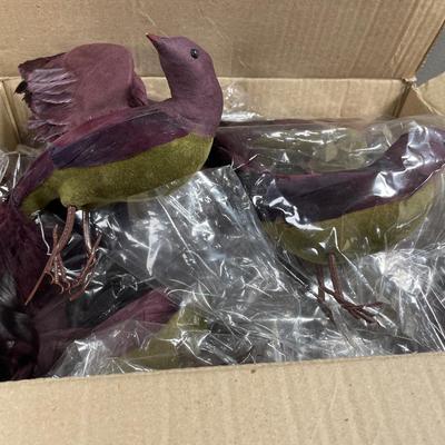 Box of 10 crafting birds