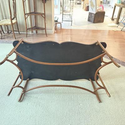 LOT 555F: Faux Bamboo Coffee Table