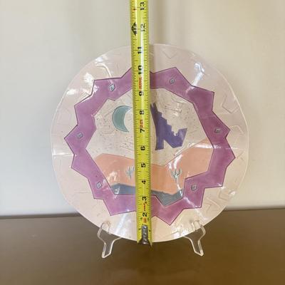 LOT 558F: Signed Vintage Postmodern Barbara Demery Plate