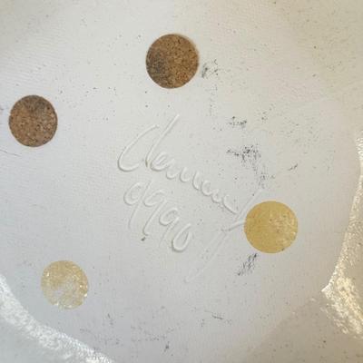 LOT 558F: Signed Vintage Postmodern Barbara Demery Plate