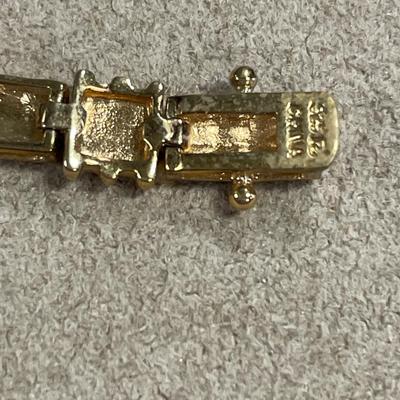 Gold tone bracelets one is stamped 925