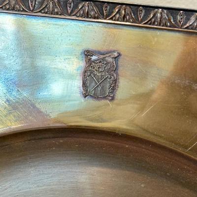 LOT 572K: 11” Sterling Silver Plate (752g)