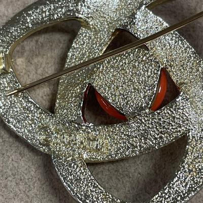 3 vintage brooches 1 is Sarah Cov set