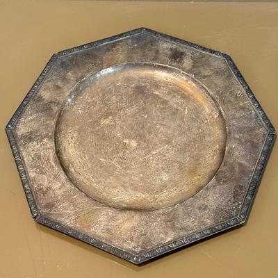 LOT 573K: 11” Sterling Silver Plate (751g)