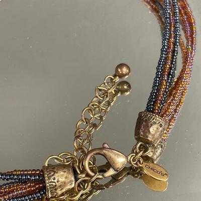 Chicos pendant necklace and large storm necklace