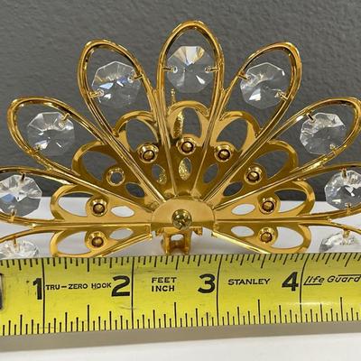 Crystal peacock and ornament