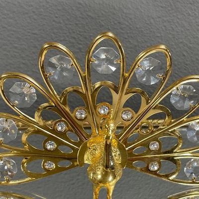 Crystal peacock and ornament